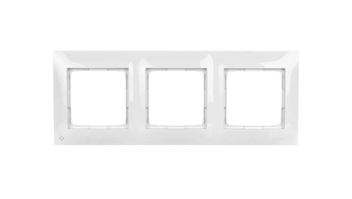 Simon 54 Premium Ramka potrójna antybakteryjna biała DR3/AB11
