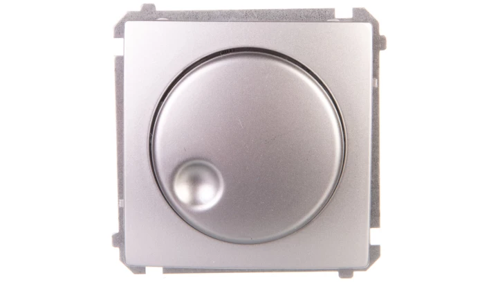 Simon Basic Regulator 1–10V do załączania i regulacji źródeł światła srebrny mat BMS9V.01/43