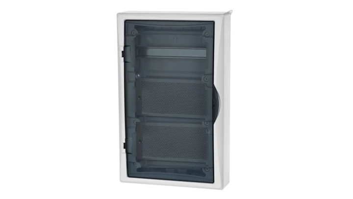 Rozdzielnica modułowa ECONOMIC BOX RN 3/36 MULTIMEDIA 2P+Z drzwi transparentne 2506-21