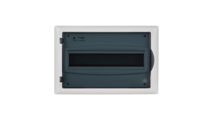 Rozdzielnica modułowa 1x12 p/t ECONOMIC BOX RP 1/12 drzwi transparentne (N+PE) IP40 2513-01