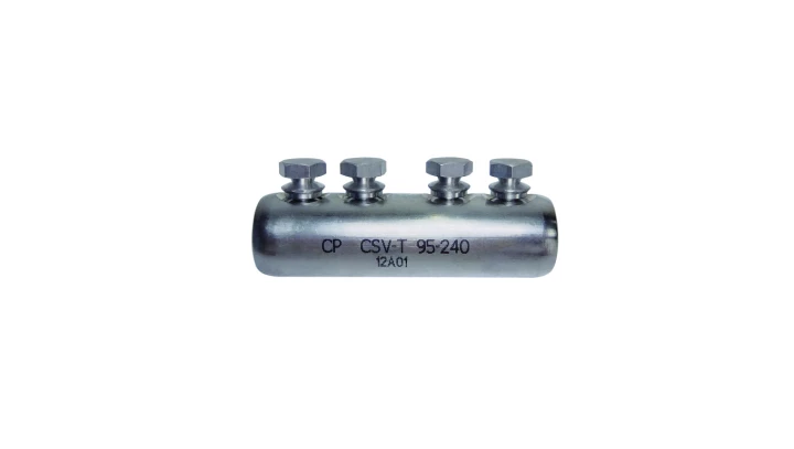 Złączka śrubowa Al-Cu z przegrodą cynowana do 1kV CSV-T 6-50 255406