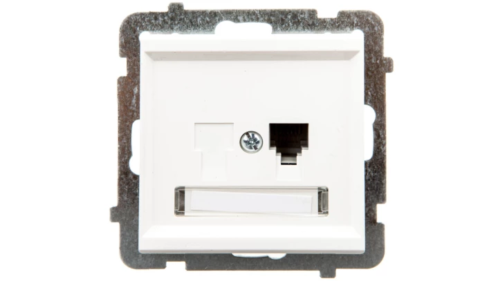 SONATA Gniazdo telefoniczne pojedyncze RJ11 ecru GPT-1R/m/27