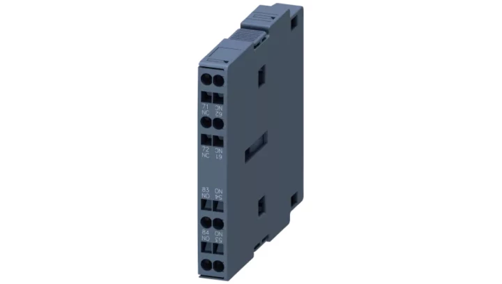 Styki pomocnicze 1Z 1R do wejść półprzewodnikowych montaż boczny pierwszy blok S6 do S12 przył sprężynowe SIRIUS 3RH1921-2DE11