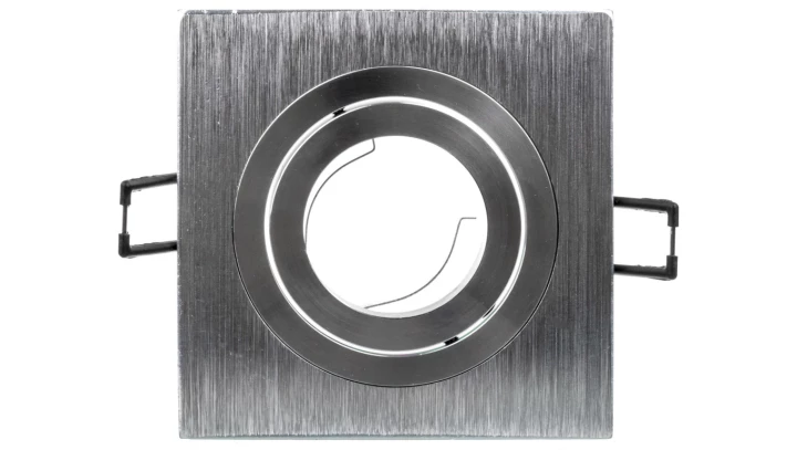 Sufitowa oprawa punktowa MORENA, IP20, kwadrat, inox