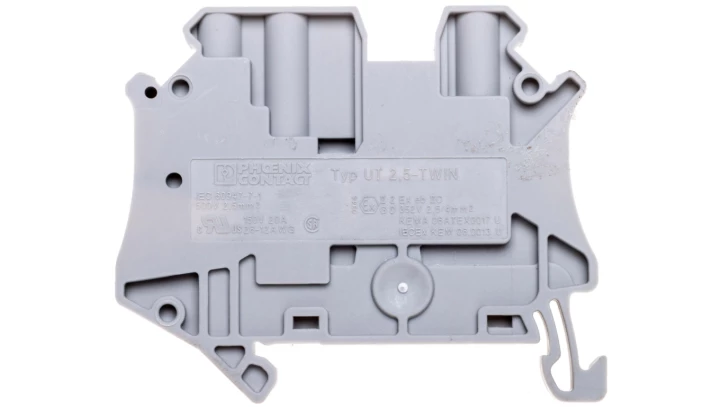 Złączka szynowa 3-przewodowa 0,14-4mm2 szara UT 2,5-TWIN 3044513 /50szt./