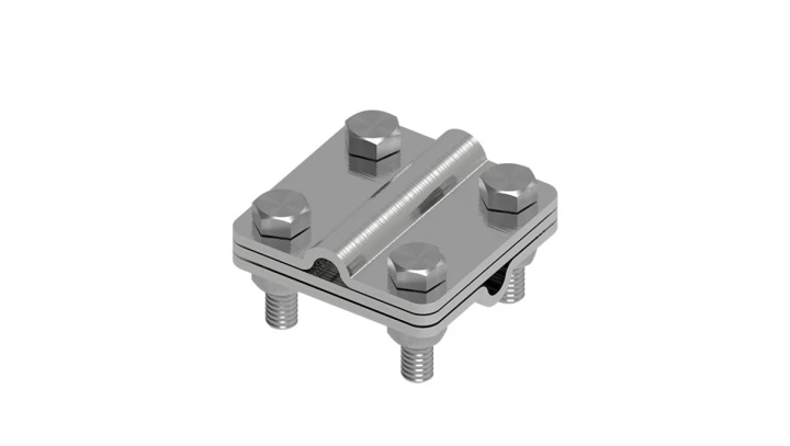 Złącze uniwersalne 3-elem. 60x60 drut8-drut8 stal nierdzewna 214.4.1 NI 21401405