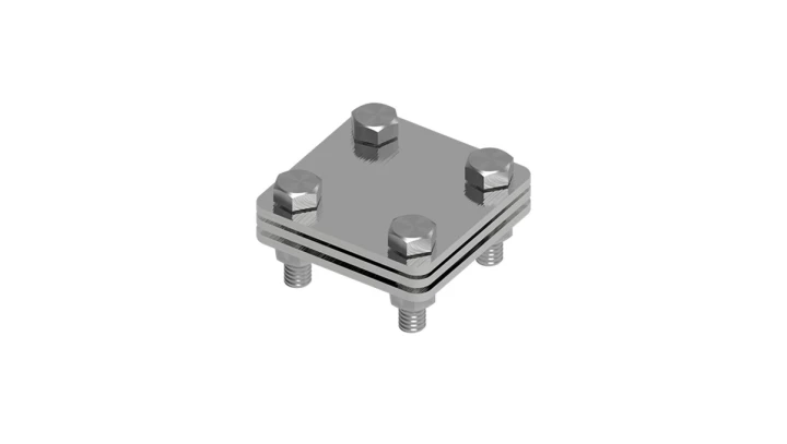 Złącze uniwersalne 3-elem. 60x60 bednarka-bednarka stal nierdzewna 214.1.1 NI 21401105