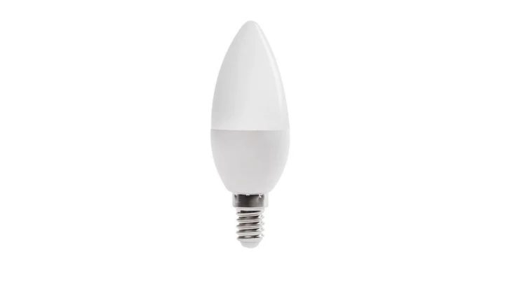 Kanlux żarówka DUN 6,5W led E14 WW ciepła biała, 3000K, 600lm, świeczka, mleczna, ceramiczna obudowa
