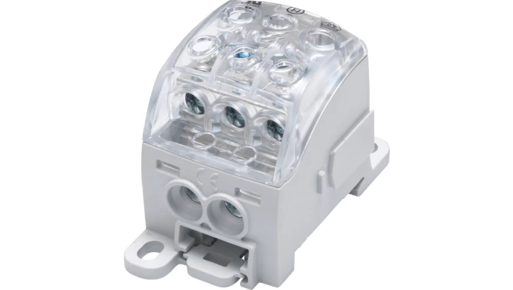 Blok rozdzielczy - uniwersalny Al/Cu SUB 220 (82060) SIMBLOCK szary 81650002