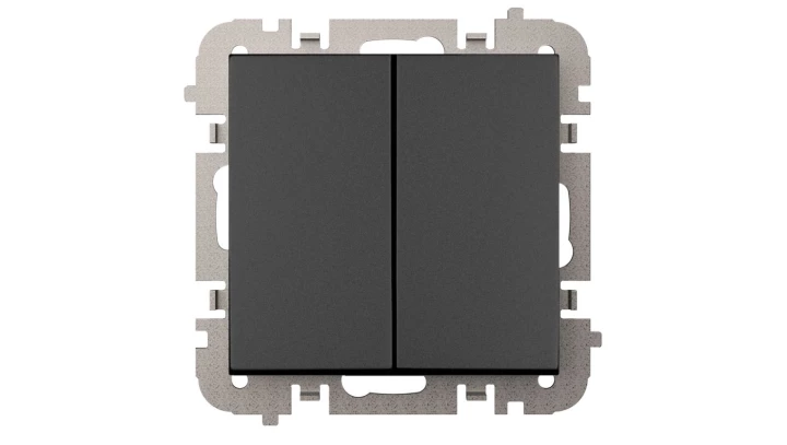 Vestra Łącznik świecznikowy bez ramki podtynkowy IP20 czarny 3811-19