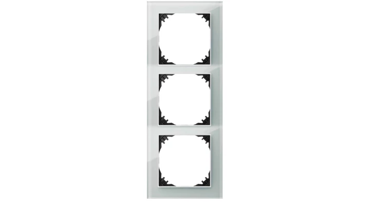 Vestra Ramka potrójna szkło IP20 srebrny 3873-63