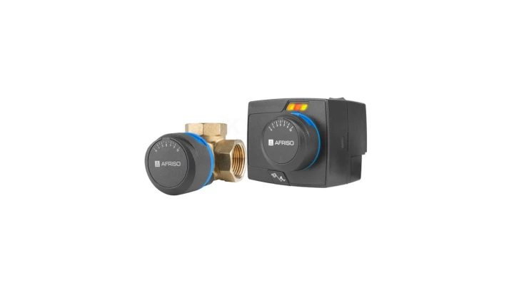 Afriso 3-drogowy obrotowy zawor mieszajacy ARV 384 ProClick, DN25, silownik elektryczny ARM 343 ProClick 1338444