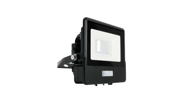Projektor LED z czujnikiem ruchu 10W 735lm 6500K Dioda SAMSUNG IP65 Czarny 5 Lat Gwarancji 20258