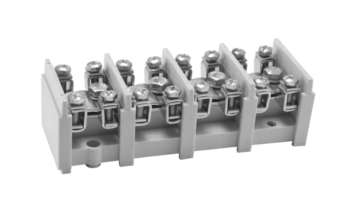 Odgałęźnik instalacyjny 4-torowy (1x35mm²/4x16mm²) LZ 4*35/16 wyk.11 mocowanie do podłoża, szary 84172002