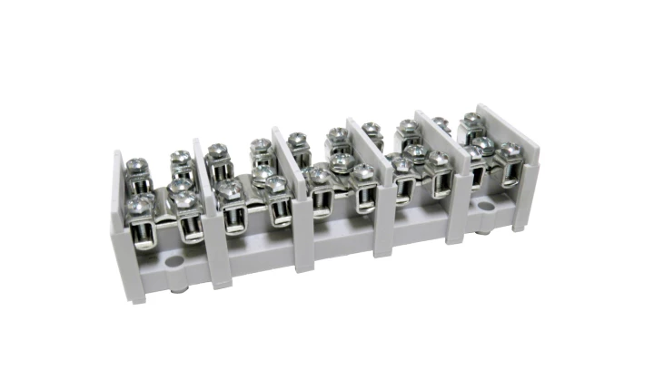 Odgałęźnik instalacyjny 5-torowy (1x35mm² 4x16mm²) LZ5*35/16wyk.11 (bez pokrywy) mocowanie do podłoża, szary 84025002