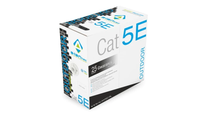 Kabel F/UTP kat.5e PE 4x2x24AWG ZEWNĘTRZNY SUCHY ALANTEC /305m/