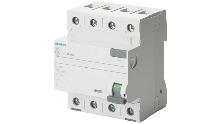 Wyłącznik różnicowoprądowy 4P 80A 300mA 400V typ F selektywny 5SV3647-7