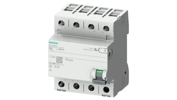 Wyłącznik różnicowo-prądowy SENTRON 3+N-bieg. 80 A 300mA Type B+ selective 400V 5SV3647-5KK14