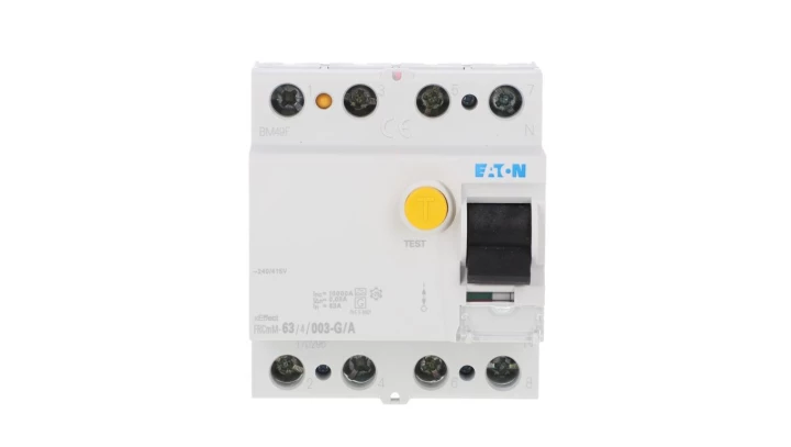 Wyłącznik różnicowoprądowy 4P 63A 0,03A typ G/A 10kA FRCMM FRCMM-63/4/003-G/A 170296