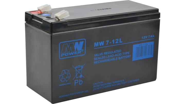 Akumulator AGM 12V 7,2Ah (151x65x94mm) MW 7,2-12L