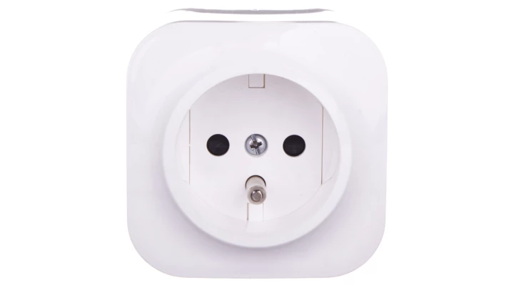 FORIX Gniazdo pojedyncze z/u 16A IP20 białe 782417
