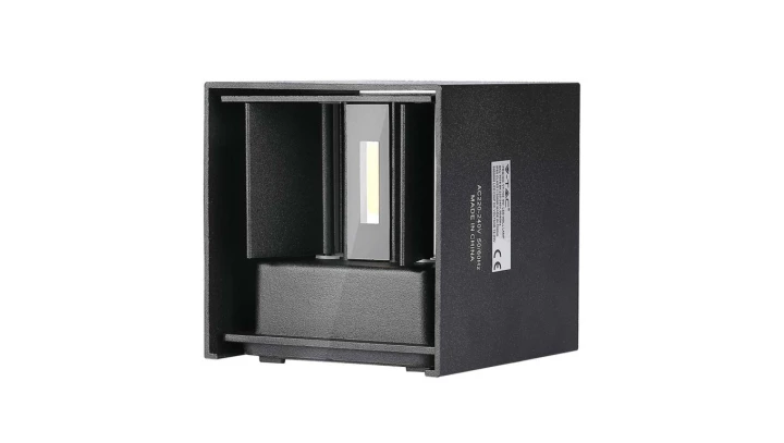 Oprawa elewacyjna LED 5W 700lm 3000K IP65 Kwadrat Czarna 217078