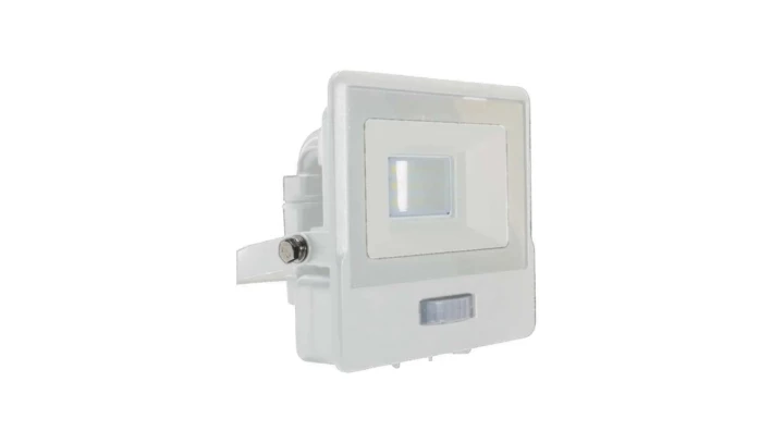 Projektor LED z czujnikiem ruchu 10W 735lm 4000K Dioda SAMSUNG IP65 Biały 5 Lat Gwarancji 20269