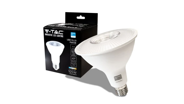 Żarówka LED 12,8W E27 PAR38 4000K 925lm Dioda SAMSUNG 40st. 21151