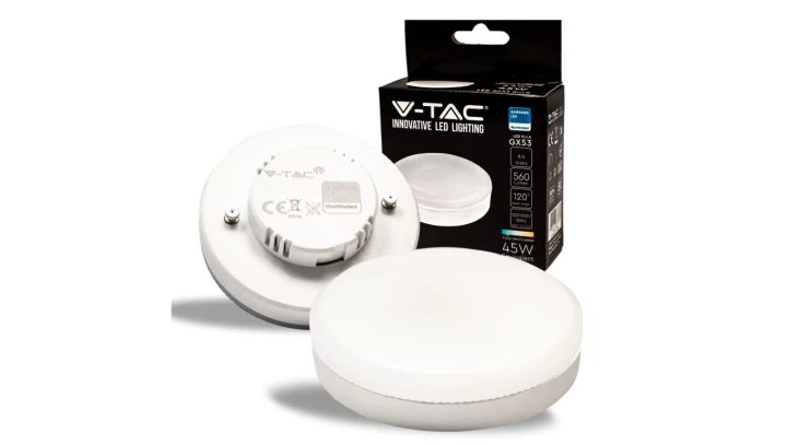 Żarówka LED 6,4W GX53 6400K 560lm Dioda SAMSUNG 120st. 21224