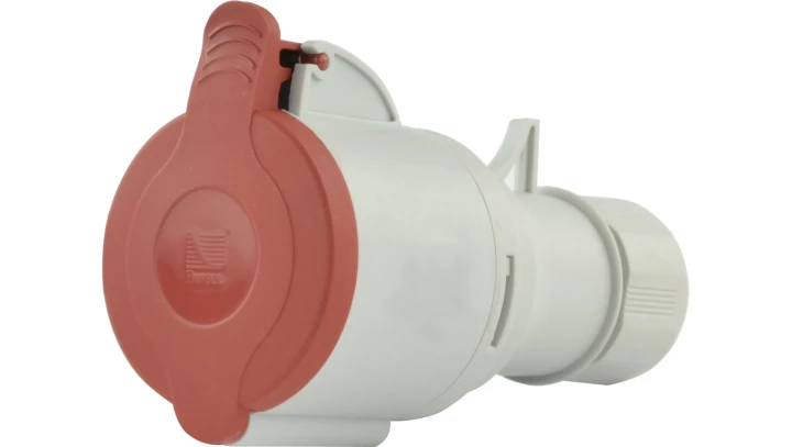 Gniazdo przenośne 5P 32A 400V czerwone IP44, ISN 3253