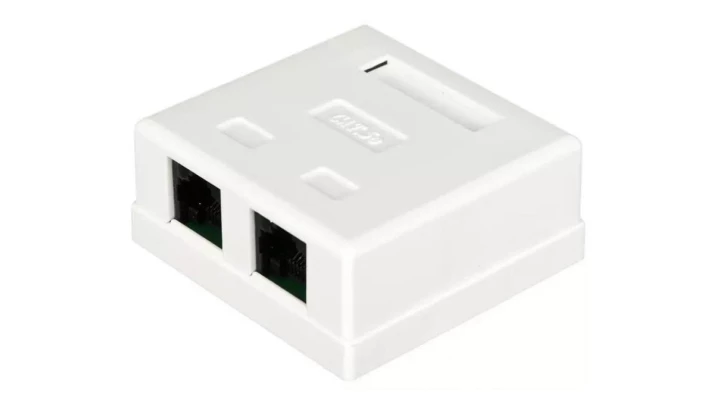 Gniazdo natynkowe UTP kat.5e 2xRJ45 GN002