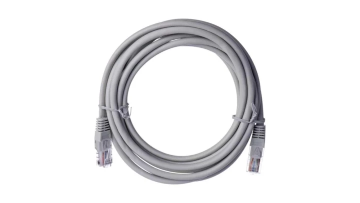 Kabel krosowy patchcord U/UTP kat.5e CCA szary 5m S9125