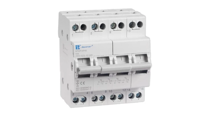 Modułowy przełącznik sieć-agregat 4P 40A SPMP4P40