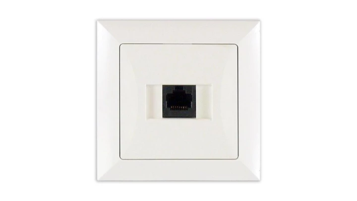 OPAL Gniazdo komputerowe RJ45 kat.5e krone LSA+ białe GTP - 12Op