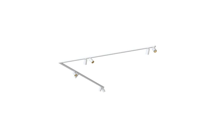 Listwa sufitowa 90 2x200cm MONO CORNER VIII 2x200 WHITE/GOLD 7697 Nowodvorski Lighting