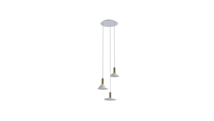 Lampa wisząca HERMANOS III WHITE/SOLID BRASS 8031 Nowodvorski Lighting