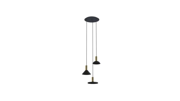 Lampa wisząca HERMANOS III BLACK/SOLID BRASS 8030 Nowodvorski Lighting