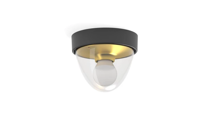 Lampa natynkowa zewnętrzna IP44 NOOK BLACK/GOLD 7976 Nowodvorski Lighting