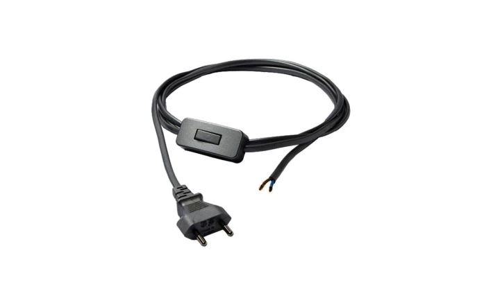 Przewód z włącznikiem czarny 150cm CAMELEON CABLE SWITCH BLACK 8611 Nowodvorski