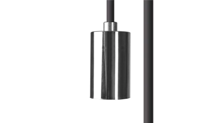 Przewód z oprawką 700cm CAMELEON CABLE E27 7 M BLACK/CHROME 8651 Nowodvorski