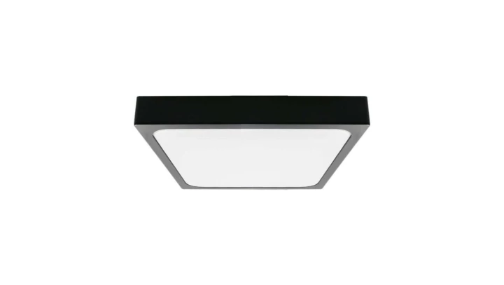 Plafoniera LED 30W 3000lm 4000K IP44 Kwadrat fi420 Mleczny Czarna Ramka 7649