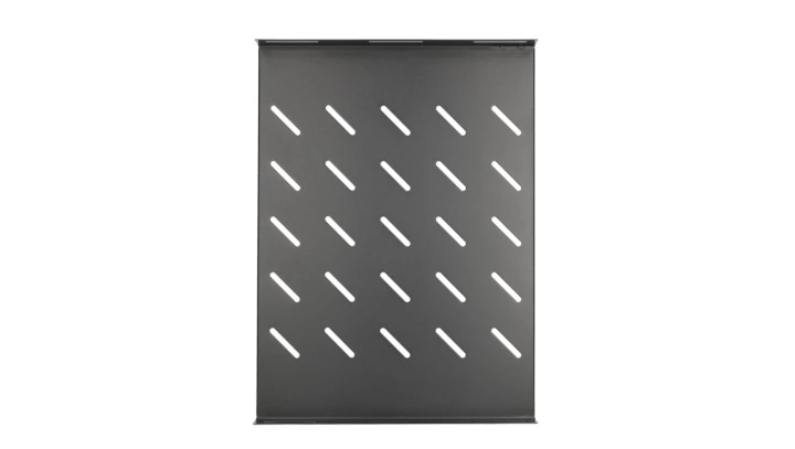 Półka 19, 472x352mm, mocowana punktowo, do szaf o głębokości 600mm Extralink 1U 350mm Czarna