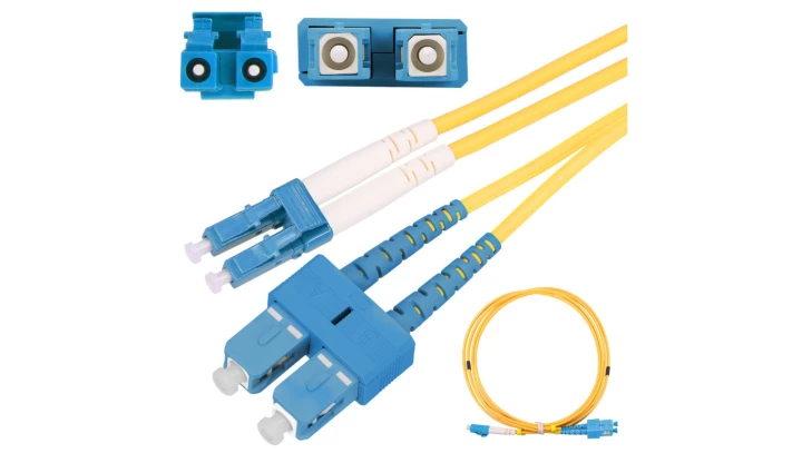 Patchcord Jednomodowy, Duplex, G657A1, 3mm, 1m Extralink SC/UPC-LC/UPC