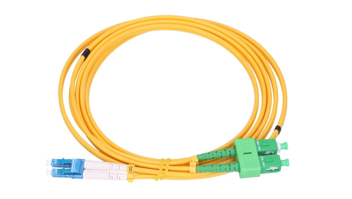Patchcord Jednomodowy, Duplex, G657A, 3mm, 2m Extralink LC/UPC-SC/APC