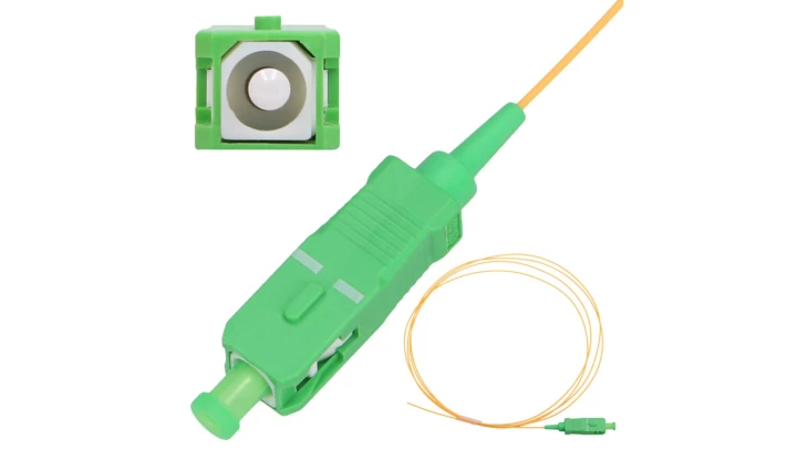 Extralink SC/APC Pigtail Jednomodowy, 900um G.657A 1,5m, Easy strip, żółty