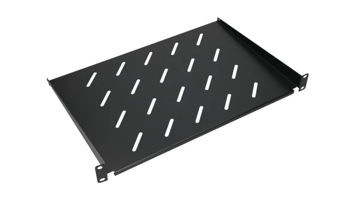 Półka 19, do szaf wiszących Extralink 1U 300mm Czarna