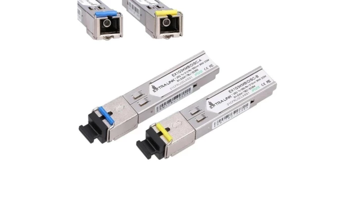 Moduł SFP WDM 1,25Gbps, 1310/1550nm, single mode, 3km, SC, DOM, para Extralink SFP 1.25G