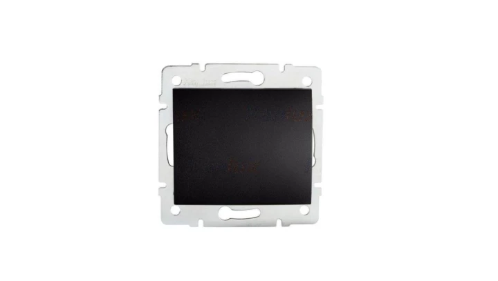 LOGI Łącznik jednobiegunowy 10AX 250V 021000142 czarny mat 33615