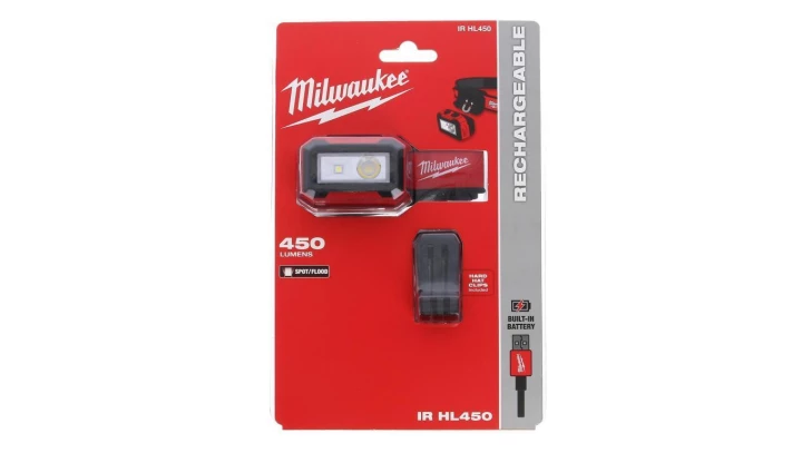 Latarka czołówka USB z magnesem IRHL450 450lm IP54 4933478587