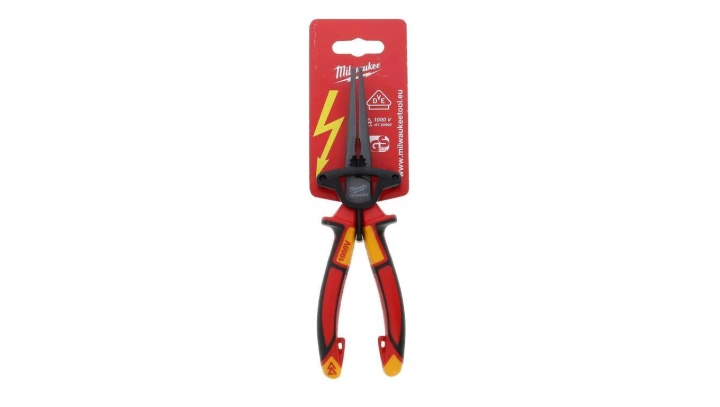 Szczypce długie okrągłe VDE 205 mm 4932464564